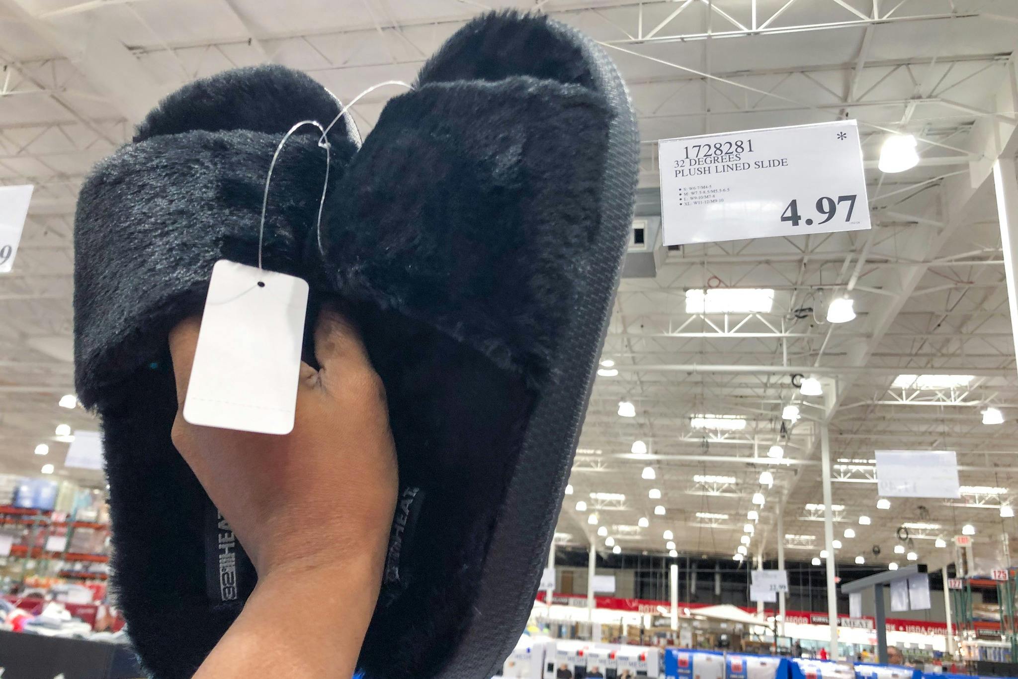 32 Degrees Plush Lined Slides, Only $4.97 at Costco (Reg. $12.99) - The ...