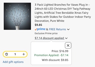 led branches cart