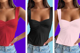 women wearing y2k tank tops