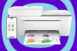 HP DeskJet All-in-One Printer + $25 Instant Ink Card, Only $28 at QVC card image