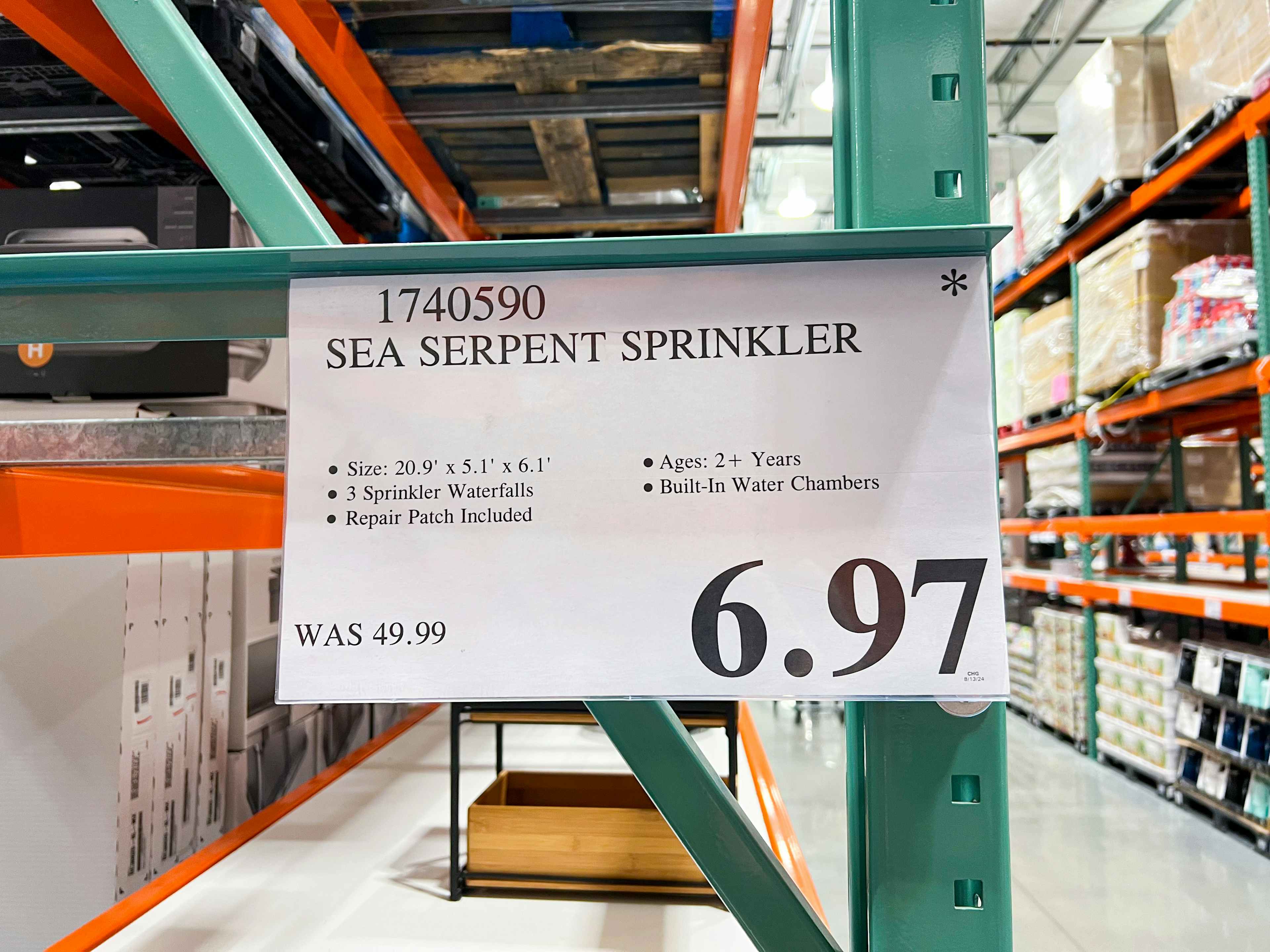 costco giant sea serpent sprinkler price