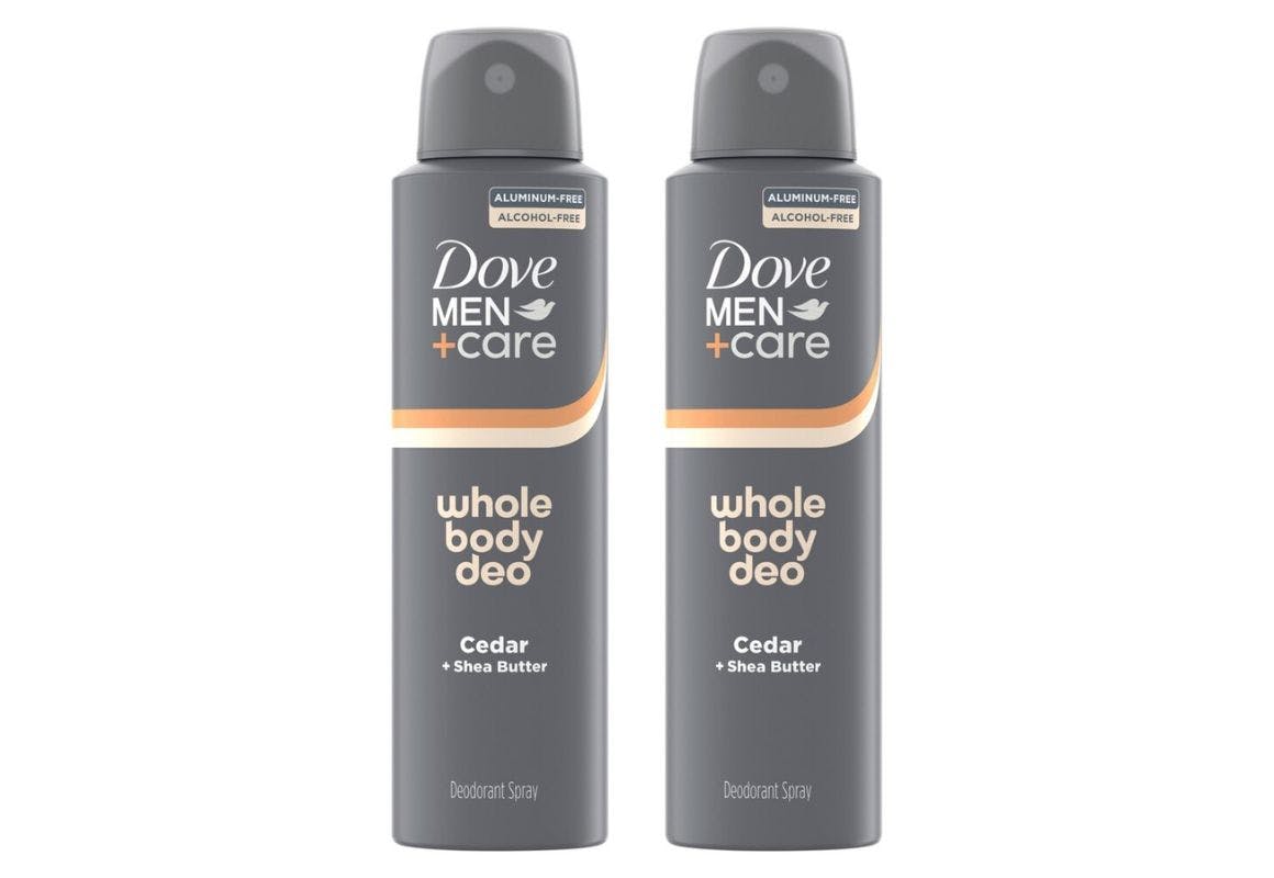2 Dove Men+Care Whole Body Deodorants