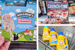 ice cream pizza detergent collage