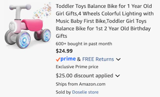 Amazon Toddler Balance Bike 2026 2