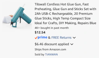 Amazon Cordless Hot Glue Gun 2026