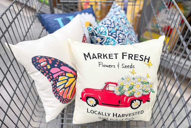 New Lower Prices: $2 Pillow Covers, $5 Patio Pillows, and More at Walmart card image