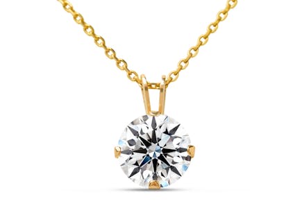 Moissanite Solitaire Necklace