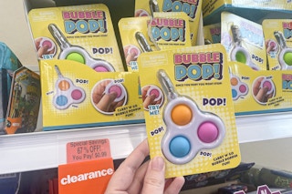 hand holding bubble pop carry 'n go at meijer