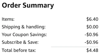 an amazon order summary ending in $4.48