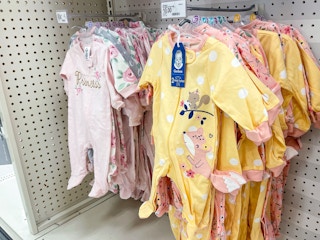 gerber sleep & plays on a target shelf