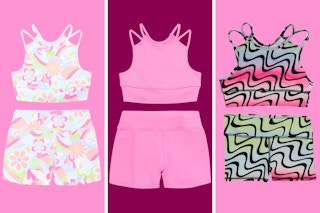 walmart kids workout sets collage