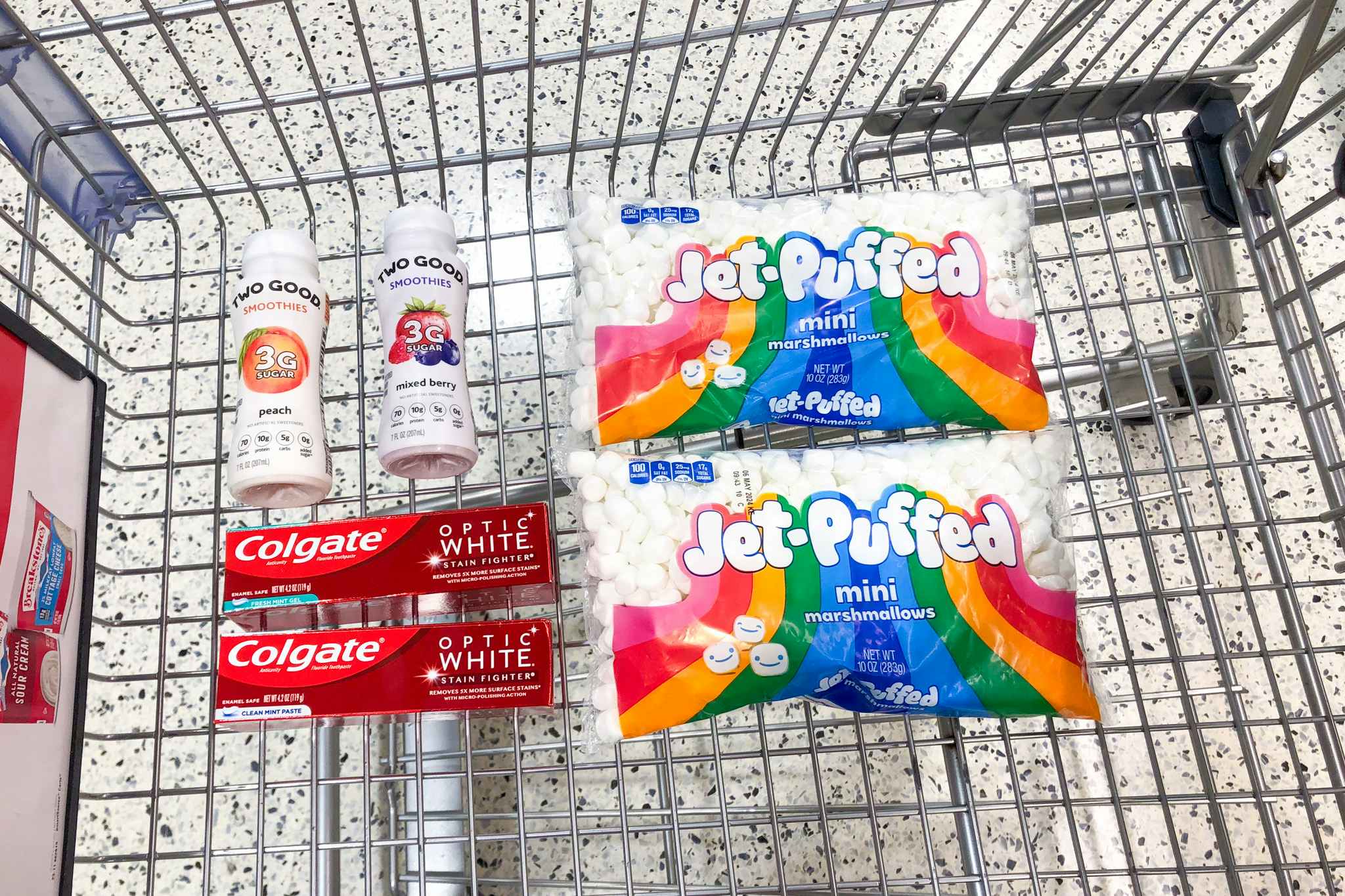 publix shopping haul smoothies colgate toothpaste marshmallows