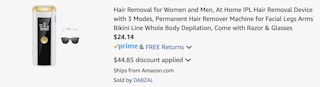 Amazon Laser Hair Removal Device 2025