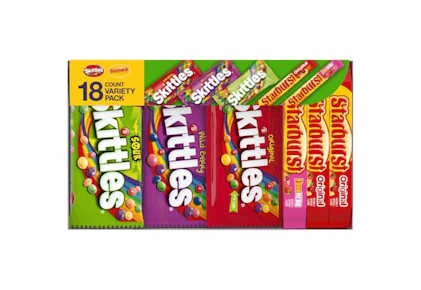 2 Skittles and Starburst Variety Boxes