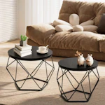 Modern Geometric Coffee Table Set