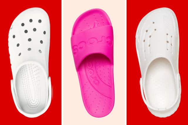 New Lower Prices at Crocs: $15 Slides, $21 Clogs, More card image