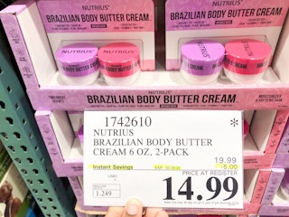 costco nutrius brazilian body butter cream