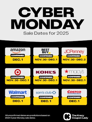 Cyber Monday Sale Dates 2025