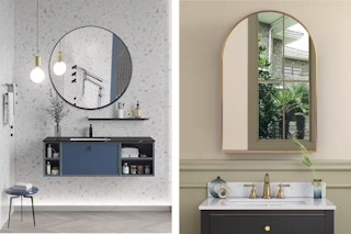 home depot wall mirrors collage