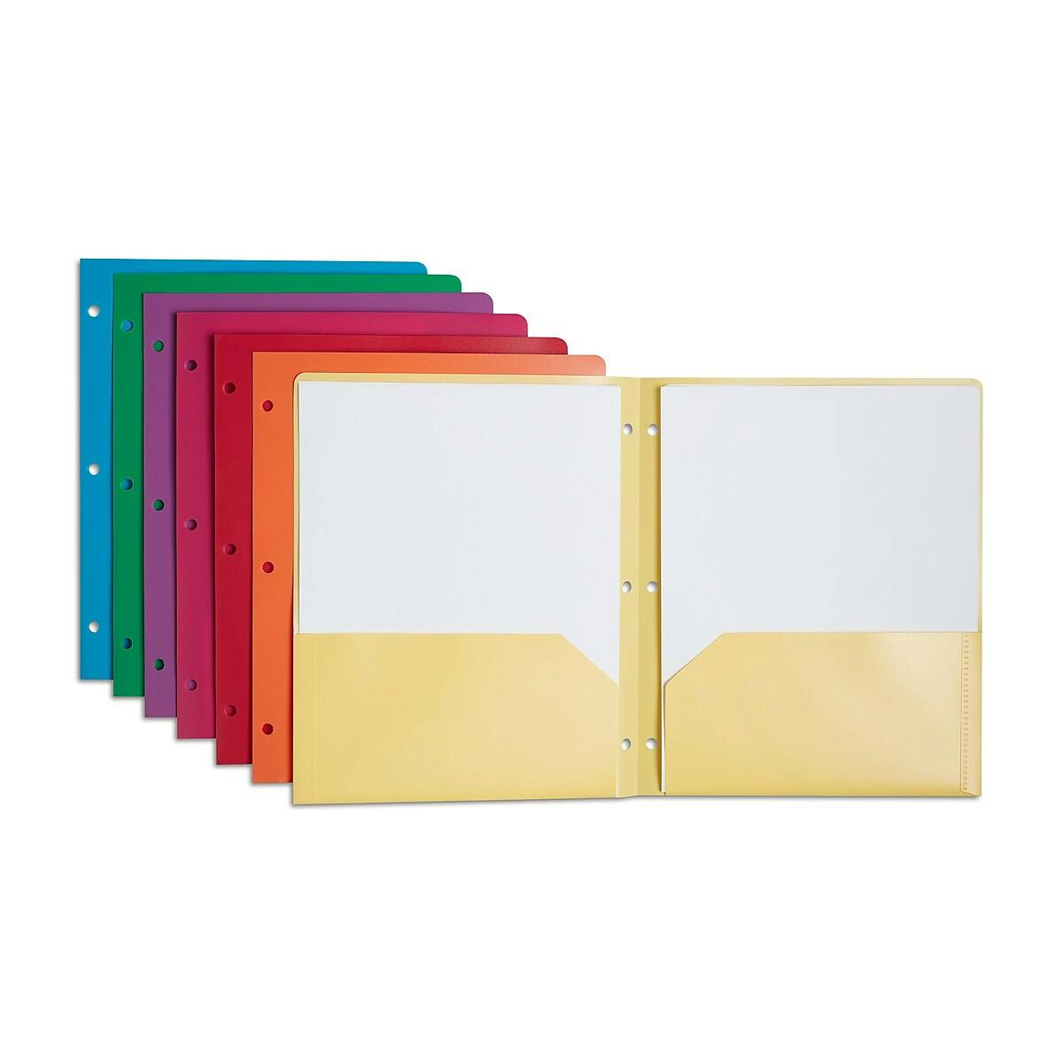 Staples 2-Pocket Plastic Folder