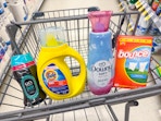 tide simply downy bounce items in walgreens cart