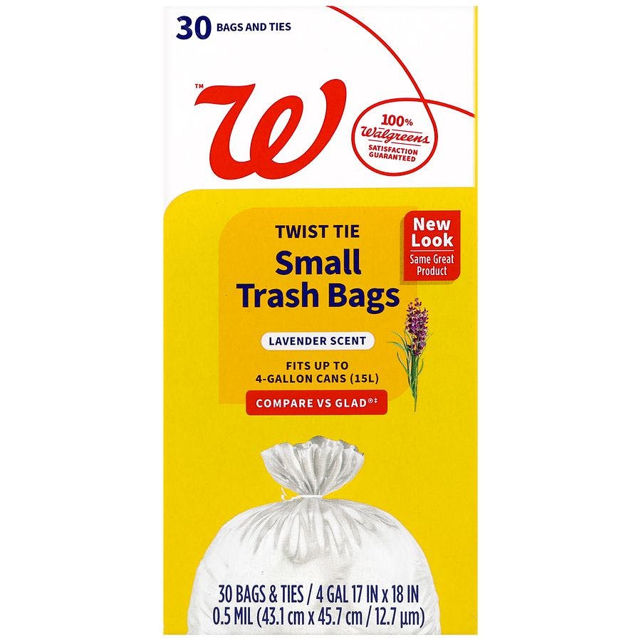 3 Walgreens Trash Bags Packs