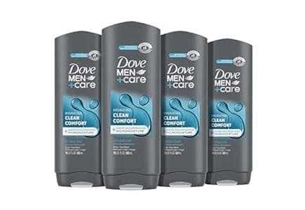 Dove Men+Care Body and Face Wash 4-Pack
