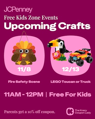 JCPenney Free Kids Zone Events-2025-Nov-Dec
