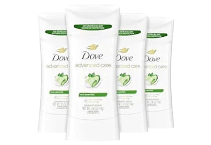 Dove Deodorant 4-Pack