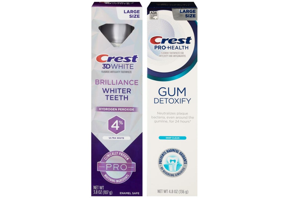 2 Crest Toothpastes