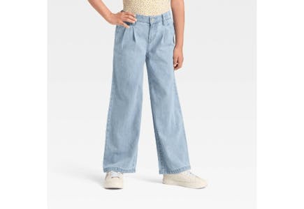 Cat & Jack Kids' Wide Leg Jeans