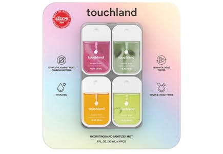 Touchland Hand Sanitizer 4-Pack