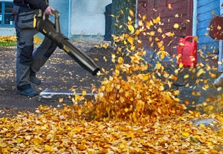 rack to door leaf blower