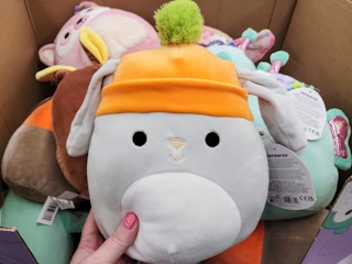 hand holding easter squishmallow at kroger