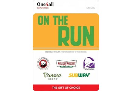On the Run Gift Card