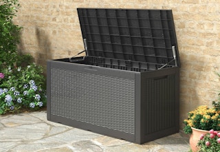 walmart lockable deck box