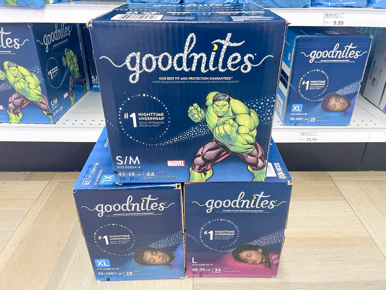Goodnites Boxes, Just 24.99 at Meijer The Krazy Coupon Lady