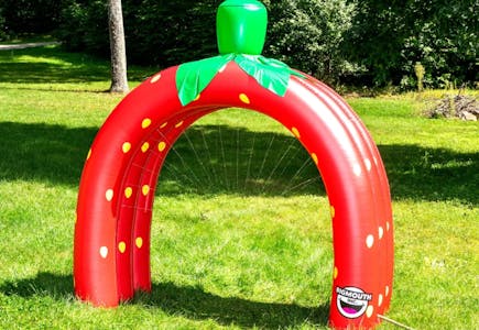 BigMouth Inflatable Strawberry Yarn Tunnel Sprinkler