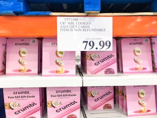 costco crumbl cookies gift card