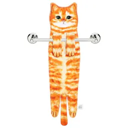 Funny Cat Hand Towel