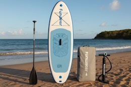 Inflatable Paddleboard With Premium Accessories, Only $81 on Amazon card image