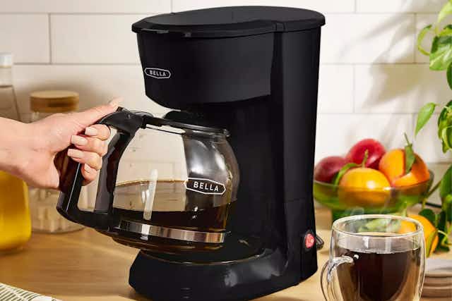 Bella 12-Cup Coffee Maker, Only $16 at Macy's card image