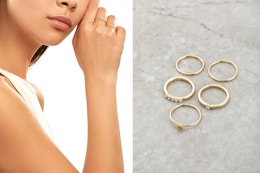 Time and Tru 5-Piece Initial Ring Sets, Starting at Only $0.87 at Walmart card image