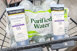 Free 15-Pack of Bottled Water When You Buy 2 Suncare Products at Walgreens card image