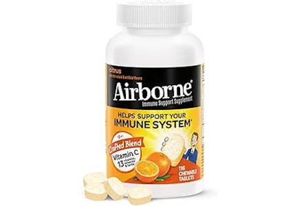 2 Airborne Chewable Tablet Bottles