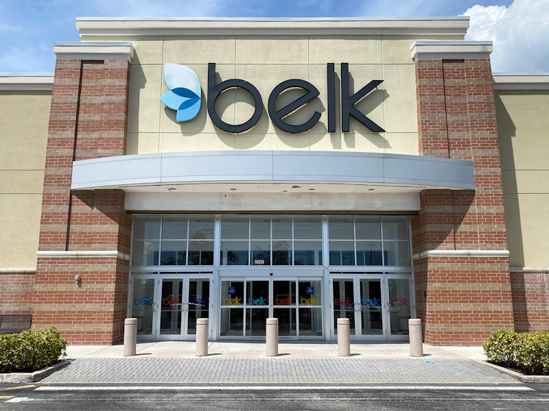 A Belk store front