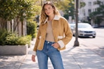 Walmart Time and Tru women's shearling jacket
