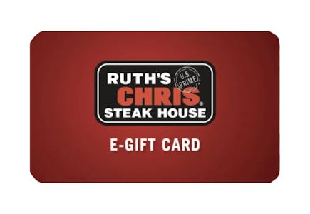 $50 Ruth's Chris eGift Card