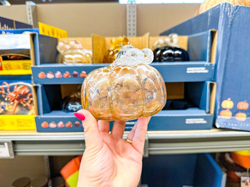 aldi kirkton house glass pumpkin