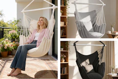 walmart hammock swing chair collage